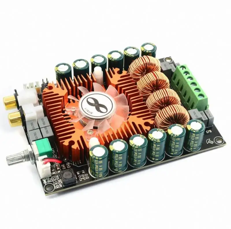 인기있는 디자인 Tda7498e 2*160w + 220w 5.0 파워 서브우퍼 스테레오 이퀄라이저 홈 시어터 오디오 스테레오 이퀄라이저 앰프