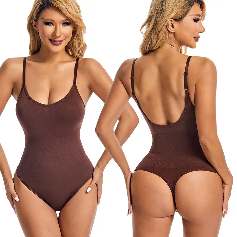Kadınlar için sıcak satış heykel Bodysuit özel Logo dikişsiz karın kontrol dikişsiz vücut sıkılaştırıcı şekillendirici