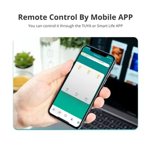 Zemismart Zigbee美国黑色壁灯开关，带中性1 2 3 4 6帮派中断器窗帘开关图亚应用阿列克谢谷歌主页 - Product Image 3