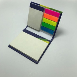 Mini marcador de página de papel con logotipo personalizado, Bloc de notas, Bloc de notas adhesivo, soporte de bloque, caja de libro, cubierta dura única, autoadhesivo para oficina - Product Image 5