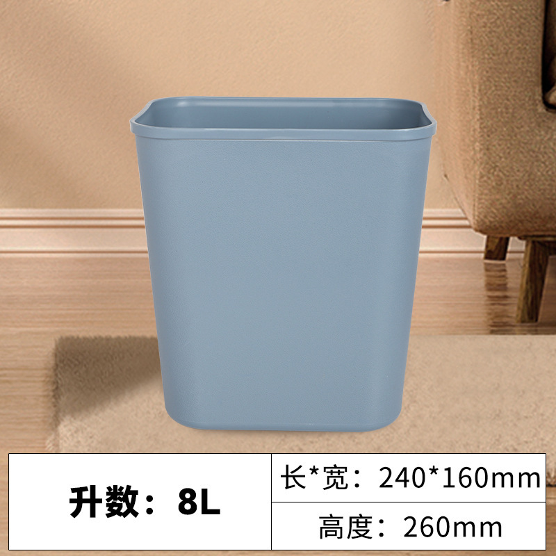 8L square bucket, gray-blue color