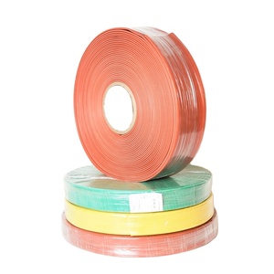 China black/red/green/yellow/blue color <strong>customized</strong> printing 1KV thin wall cable polyethylene heat <strong>shrink</strong> <strong>tubing</strong> 50mm