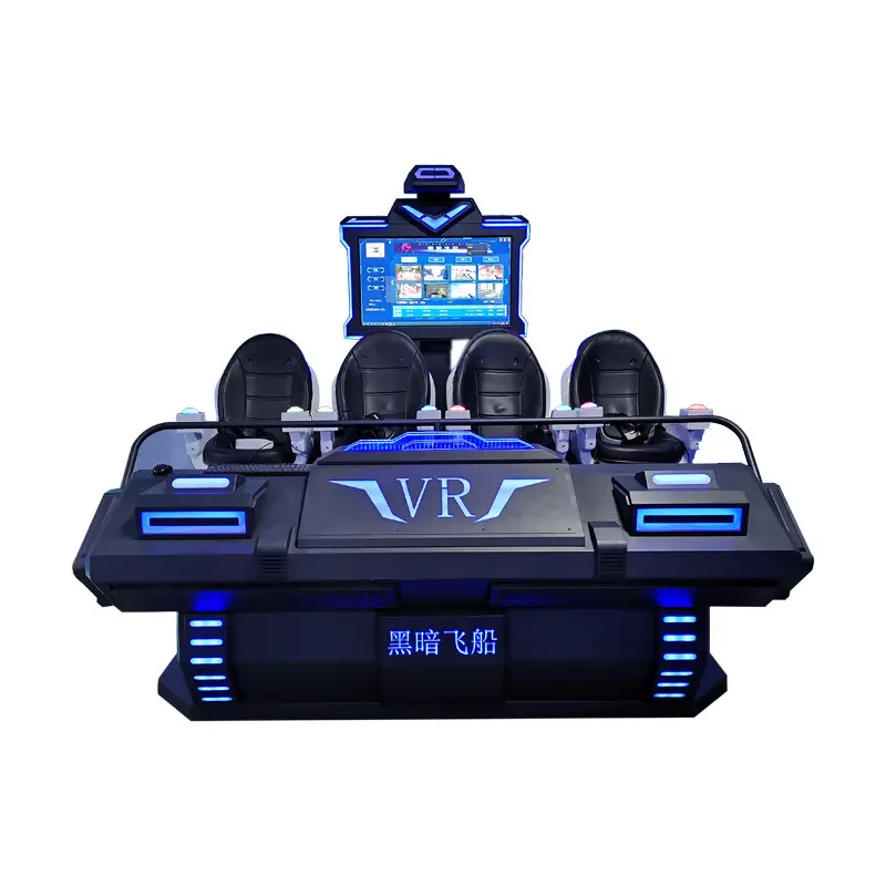 Новая Виртуальная реальность 9D4-seat VR Dark корабль реальность симулятор игровой консоли устройство 3d 4d 9d кинотеатр 4-местная Аркада