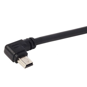 直角迷你USB至usb-b母面板安装电缆迷你B公至b型母延长线 - Product Image 2