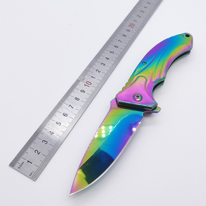 Dao Thép Không Gỉ Mạ Titan Màu <span class=keywords><strong>Chromatic</strong></span> Cho Cắm Trại Đi Bộ Đường Dài Săn Bắn - Product Image 6