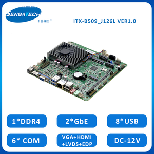 ITX-B509_J126L Celeron N5095A DDR4 16GB 8 USB 6 COM 12V Fanless Mini Itx scheda madre del Computer di controllo industriale - Product Image 2