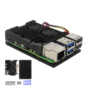 JYCTEC <strong>Raspberry</strong> <strong>Pi</strong> 5 Back Cover <strong>Case</strong> Dual Fan Aluminum alloy <strong>case</strong> RPI 5 passive cooling metal <strong>case</strong> - Product Image 4