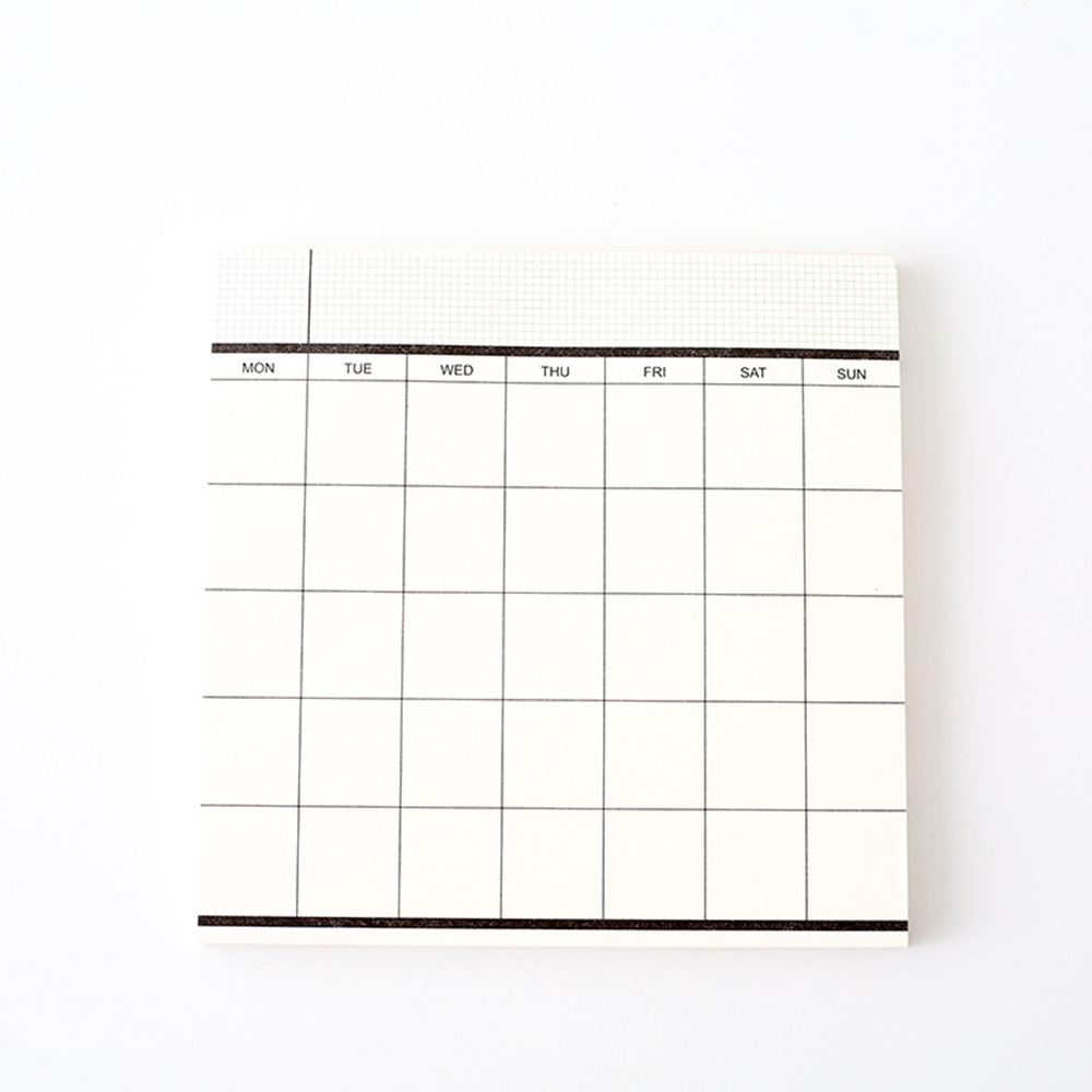 White Monthly Planner