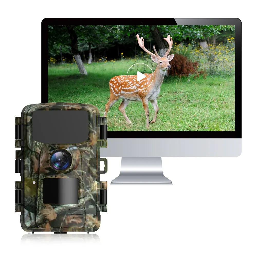 Hdking 2.0 "Color Lcd Outdoor Wildlife Âmbito Térmico Impermeável Ip65 Trail Night Vision Camera Câmera de caça para a caça