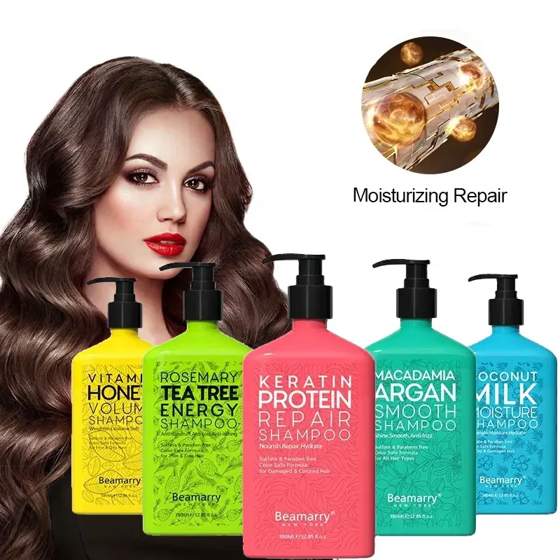 Profissional Hair Salon Natural Shampoo E Condicionador Refrescante Caspa Remoção Com Hortelã Mel Argan Milk Tea Tree Perfume