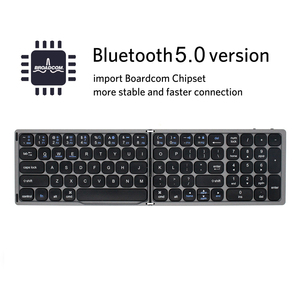Minimal Folding <strong>Keyboard</strong> Abs Portable Rechargeable Spanish Bluetooth <strong>Keyboard</strong> Foldable Azerty <strong>Keyboard</strong> With <strong>Numeric</strong> Keypad - Product Image 5