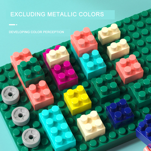 Bloque de ladrillo colorido, montaje creativo, varios modelos, juego de bloques de construcción Diy para niños, juguetes educativos - Product Image 4