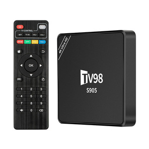 TV98S905インターネットSTBPRO SMART TV BOX 4K、Android 12 WiFiサポートクアッドコアアームCortex-a53を搭載 - Product Image 1