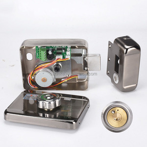 Cerradura eléctrica de Metal de 12V CC, cerradura de puerta, sistema de Control de acceso, cerradura de borde de puerta integrada para intercomunicador de timbre inteligente - Product Image 5
