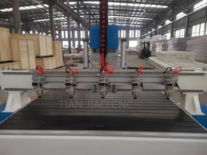 4 cabezales 5 cabezales multihusillos 3D 4 ejes CNC enrutador máquina con eje giratorio - Product Image 3