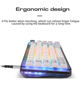 Moto speed CK69 Gaming Mechanische Tastatur USB-Kabel 67 Tasten RGB Hintergrund beleuchtung Full-Key Hot Swap Programmiert für Spieler - Product Image 4