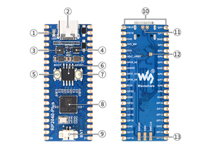 Sviluppo RP2040-Plus su una scheda di microcontrollore ad alte prestazioni a basso costo basata su Raspberry Pi con funzionalità simili a Pico - Product Image 6