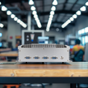 Mini ordenador integrado de sexta generación, PC Industrial sin ventilador I5/I7 Core I3 I5 I7 Linux, Ordenador de diagnóstico de vehículos pequeños, NIC Dual