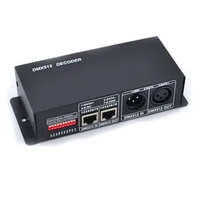3-канальный RGB DMX512 Контроллер декодера ручного RF подключения 12-24V световой полосы модуль дистанционного управления освещением - Product Image 1