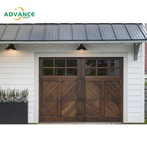 Advance Factory Direct Remote-control Custom Solid Wood Garage Doors Free <strong>3D</strong> <strong>Design</strong> <strong>Rendering</strong> Service - Product Image 3