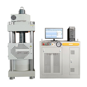 EN 12390 ASTM C39 AASHTO T22 PC automática Servo hidráulico CTM Prueba de deformación Máquina de prueba de compresión de marco resistente - Product Image 2