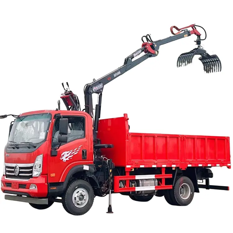 Palfinger alta calidad Dongfeng montado grúa camión pluma telescópica precio