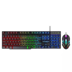 4-in-1ゲーミングコンボキーボードマウスヘッドセットセットメカニカルフィールゲーム104キーキーボード7200DPIマウスステレオヘッドセット (PCゲーマー用)