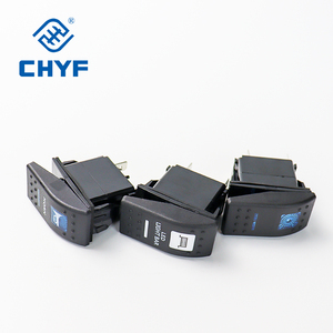 CHYF anahtarı LED SPST (ON)-OFF-(ON) 12V 20A / 24V 10A ağır 4 Pin IP67 su geçirmez 37.2*21.2mm deniz geçiş anahtarı - Product Image 5