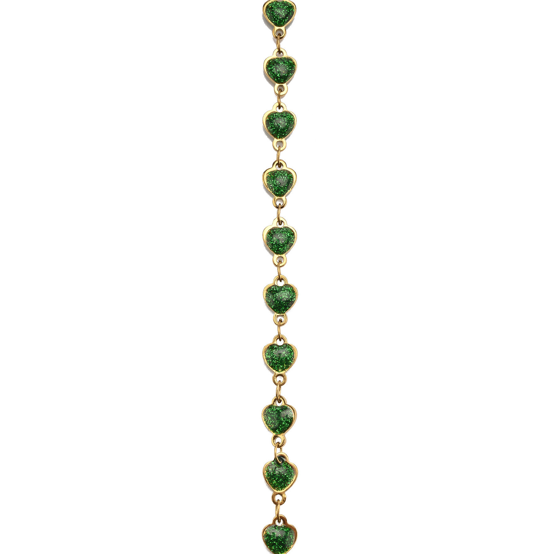 Forme de cœur vert/vertical