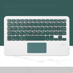 Teclado azul inalámbrico recargable universal duradero con panel táctil incorporado para tableta, diseño delgado y portátil - Product Image 5
