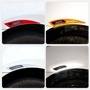 2pcs/set Personalized Anti-Collision Car Sticker Luminous Eyebrow Wheel <strong>Decal</strong> for Car Body Protection - Product Image 3