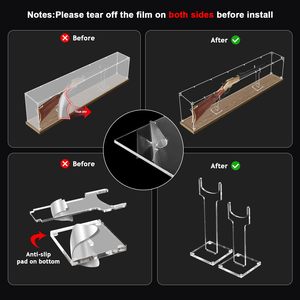 Acrylic <span class=keywords><strong>Rifle</strong></span> hiển thị trường hợp Tabletop Súng tủ cho súng trường & shotguns Saber thanh kiếm hoặc câu lạc bộ Golf Tủ giá - Product Image 3