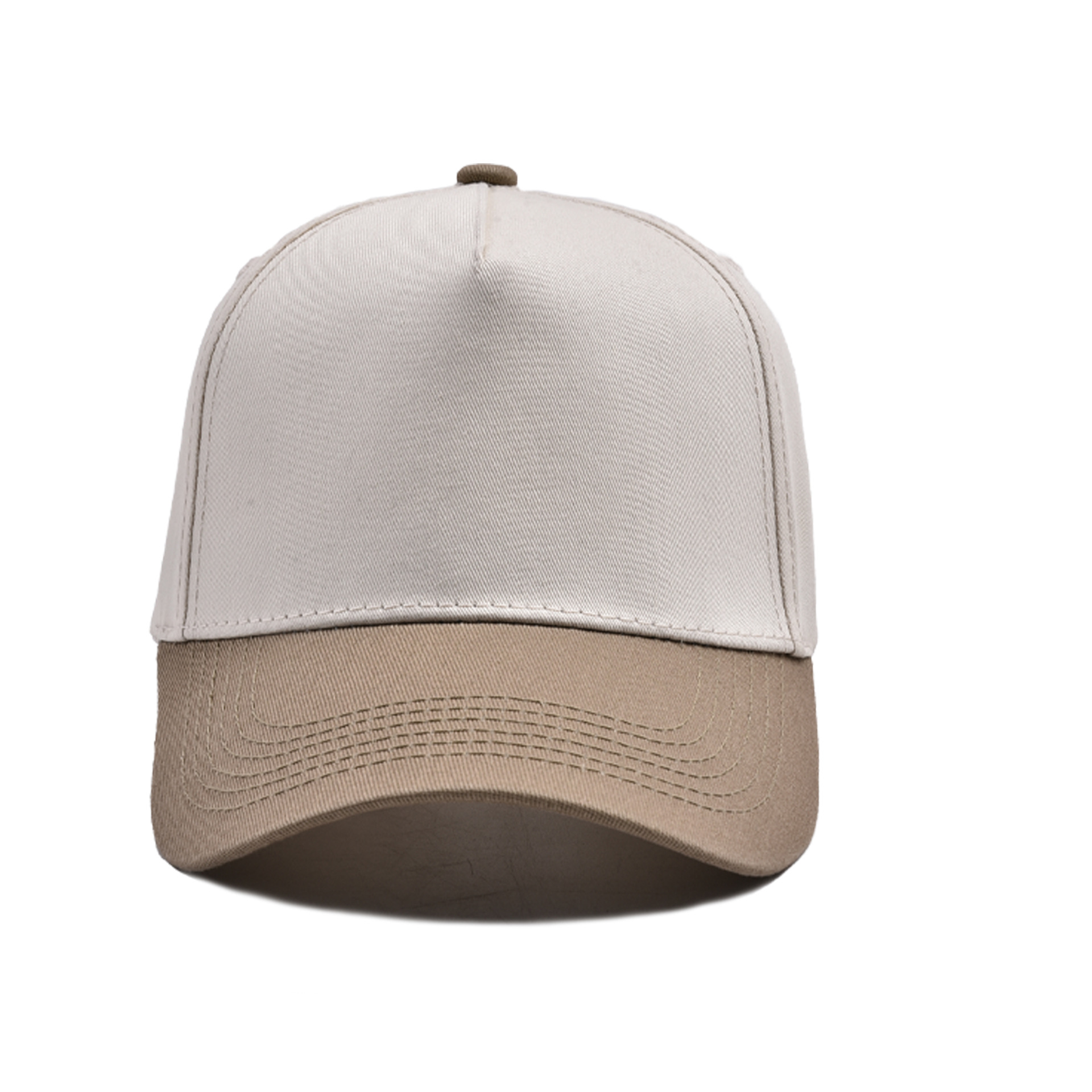 Khaki - five panel baseball cap