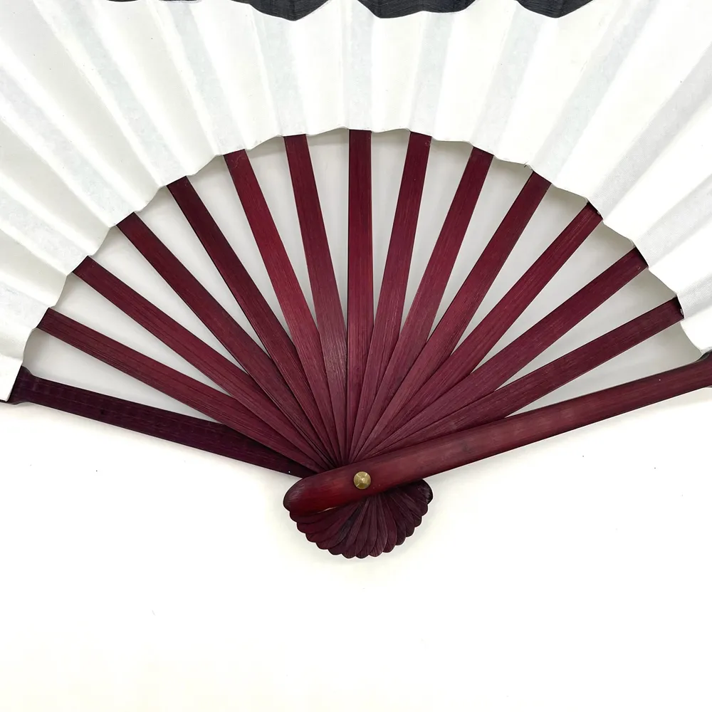 Logo stampato grande regalo per gli ospiti di alta qualità in bambù personalizzato ventagli a mano per ballare ventagli di nozze