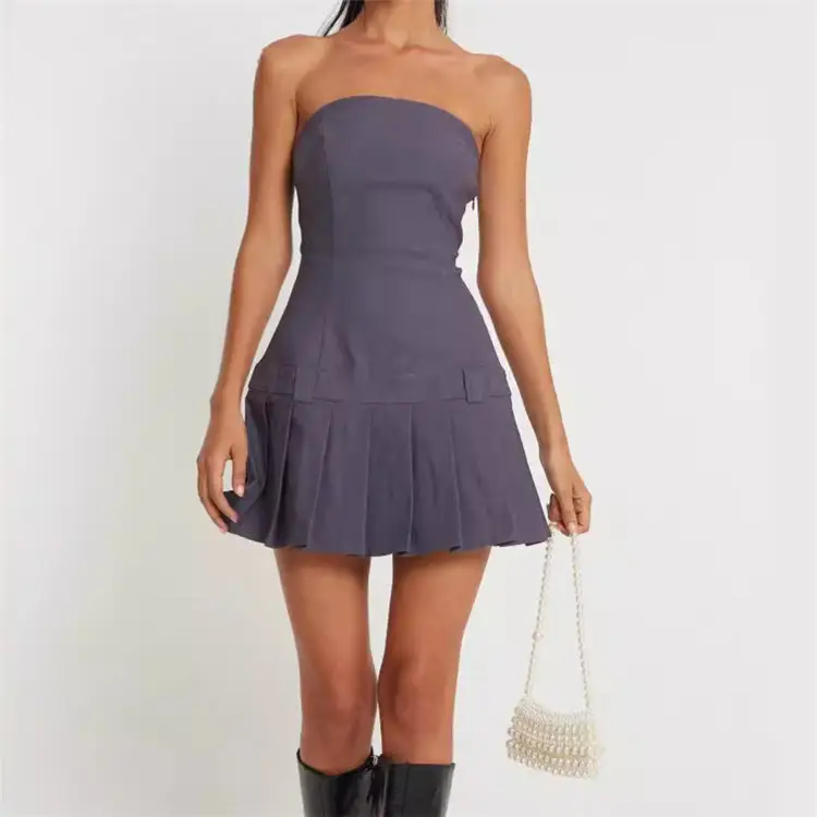 Хит продаж, женское сексуальное мини-платье, повседневное облегающее однотонное летнее Короткое облегающее платье с открытой спиной и оборками для женщин