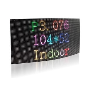 P3.076 Крытый RGB полноцветный светодиодный дисплей модуль панели 1/20 сканирования мягкая Светодиодная панель 320*160 мм для выставки - Product Image 1