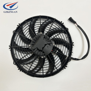 Controlador PWM sin escobillas de 12 pulgadas CC, ventilador Axial, ventilador de condensador de escape de coche para sistema de aire acondicionado de camión refrigerador SPAL - Product Image 2