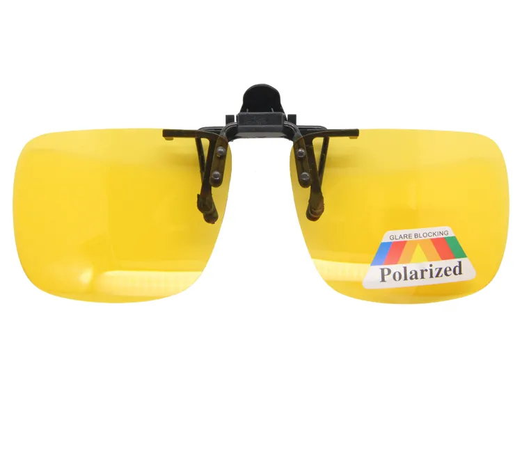 Personalize óculos de visão noturna, óculos para dirigir, com clipe antirreflexo, rosa, lentes polarizadas