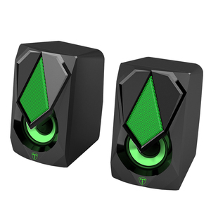 Altavoces para juegos de ordenador, con cable USB, RGB, estéreo mejorado, luz LED colorida - Product Image 3