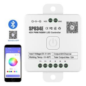 Controller di illuminazione per la casa intelligente SP635E manuale PWM RGB CCT RGBW LED 5-24V musica a colori singoli o doppi e Dimmer abilitato per App - Product Image 5