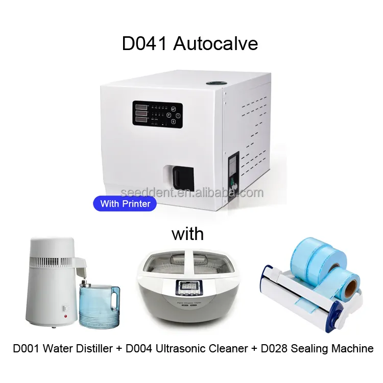 Autoclave dentale con Display digitale a LED di classe B MAX-9A con stampante 18L 23L macchina per la disinfezione del manipolo dentale