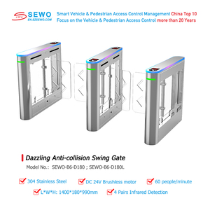 SEWO Auto elettronica in lega di alluminio cancello girevole porta tornello RFID lettore di schede per pedoni sistema di controllo di sicurezza di accesso - Product Image 5