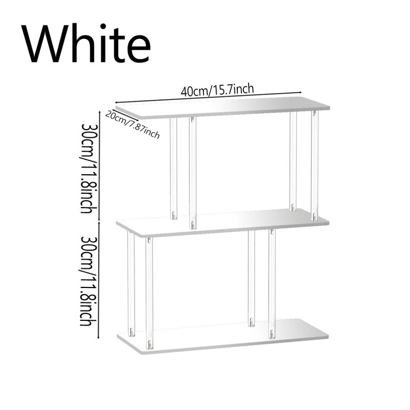 Mauvaise mise en œuvre étagère carrée blanche 2 couches 402060cm