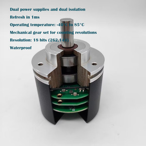 Hochleistungs-SSI 12/13-Bit-Absolut-Encoder HM 58 mit zwei Umdrehungen, zwei Netzteilen und doppelter Isolation - Product Image 2