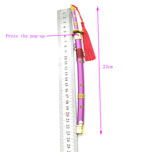 Özel Mini kılıç Metal mor Mini sihirli kılıç anahtarlık küçük Anime kılıç tek parça roronoa zoro için - Product Image 2