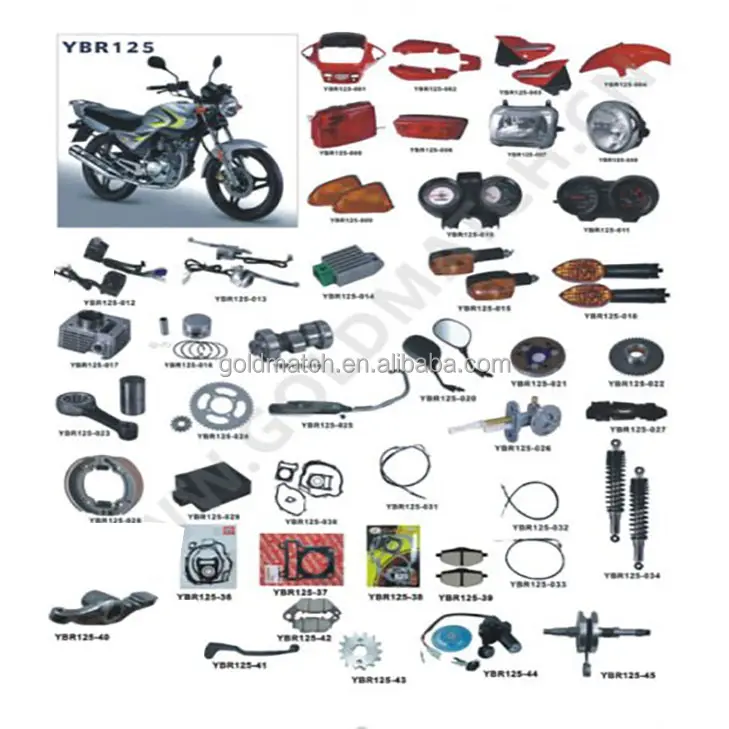 Professional of YBR125 motorcycle motorcycle spare parts and accessories other motorcycle body systems