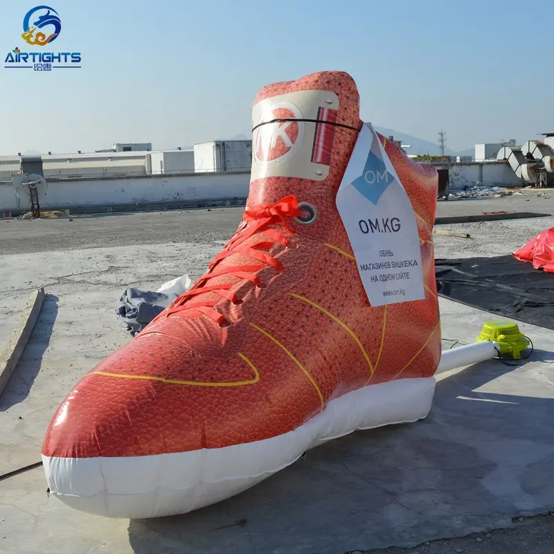 Professional Supply Customized Giant Inflatable Shoes Replica Shape Balloon for New Product Launch