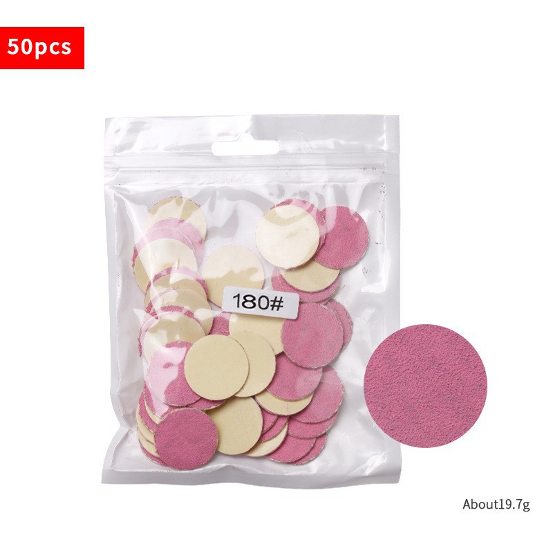 180#Disco de lijado rosa de 25 mm.