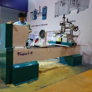 厂家直销数控自动木工车床TJ-1530s一主轴两刀片制作圆筒形木工件