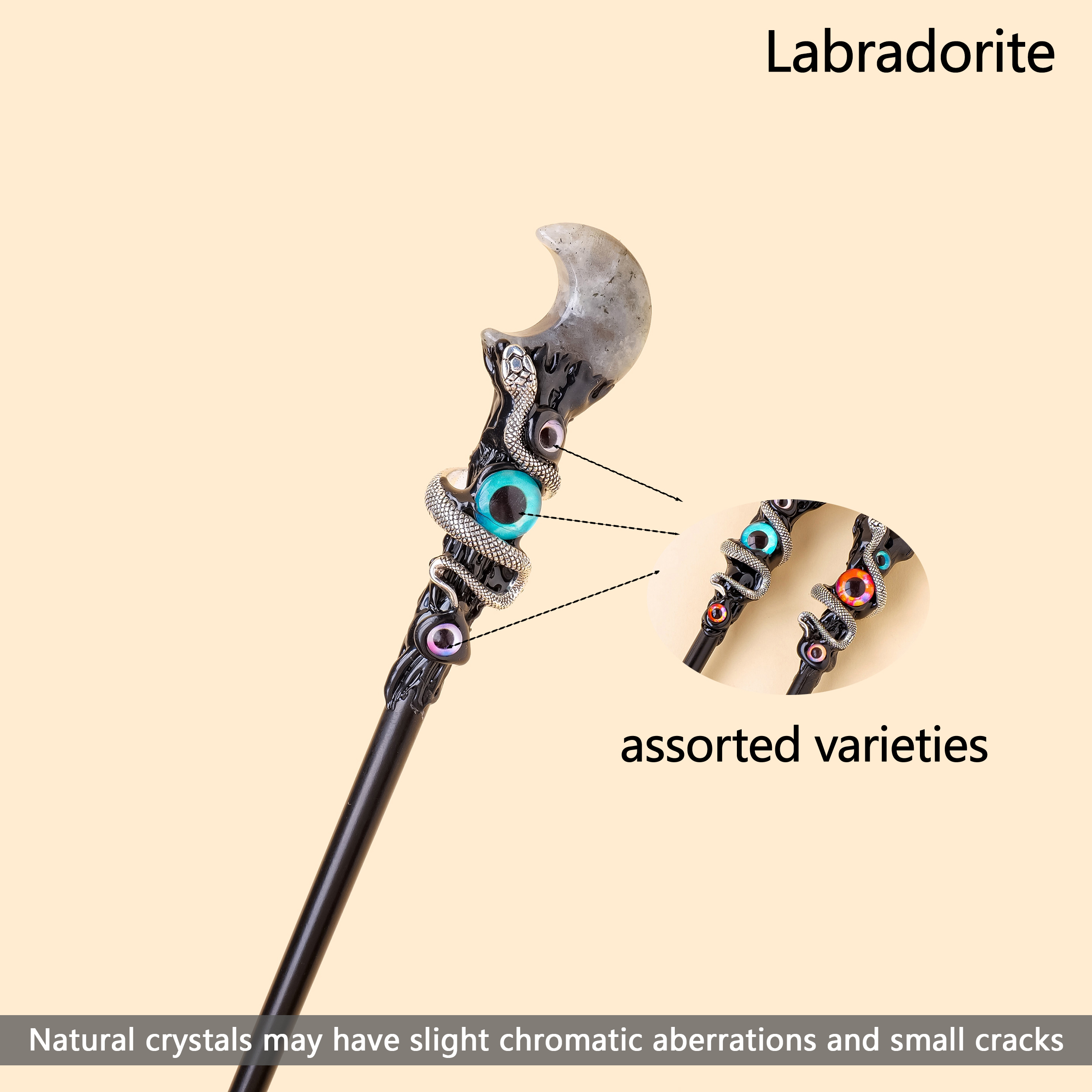 Lune en labradorite